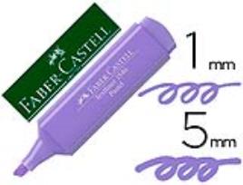 Marcador Fluorescente Faber-Castell 1546 Cor Pastel Lilas