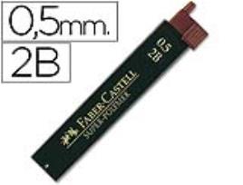 Minas Faber-Castell Grafite 9065 0,5mm 2B Tubo 12 Minas