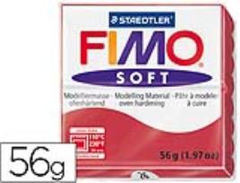 Pasta p/ Modelar Staedtler Fimo Soft 56 Gr Cor Vermelho Cereja