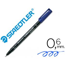 Marcador 0.6mm Permanente Lumocolor F 318 Azul Staedtler
