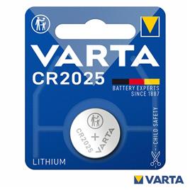 Pilha Lithium Botão CR2025 3V Blister VARTA