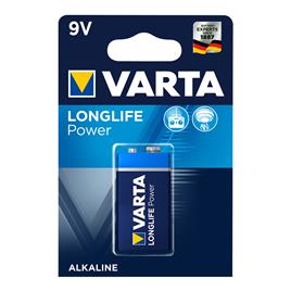 PILHA VARTA ALCALINA 6LR61 9V (BLISTER 1 PILHA)