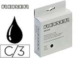 Tinta p/ Numerador Reiner Preto R332N 45 ml p/ Carimbos Metalicos