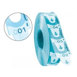 Turn o Matic Etiquetas 31x67mm cor Azul rolo Com 4000