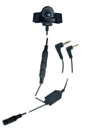 Adaptador de cabo com o botão PTT Midland /  BHS300U código headphone 2 pinos 41 939 Moto / C797