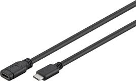 Cabo Extensão USB-C Macho - USB-C Femea (1 metro) - 