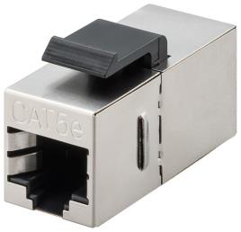 Ficha União RJ45 Fêmea-Fêmea p/ Painel