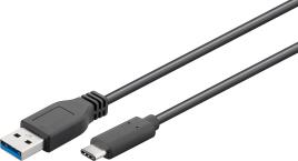 Cabo USB 3.0 A -> USB-C Macho (50cm)
