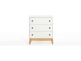 Cómoda  (Madeira e Branco)