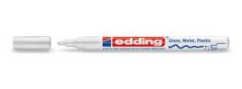 Marcador Permanente Edding 751 Branco 1-2mm