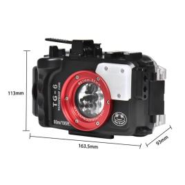 Sea Frogs Housing For Olympus Tg6 One Size Black