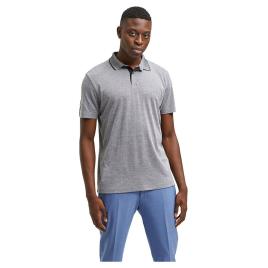 Polo Manga Curta Leroy Coolmax 2XL Medium Grey Melange