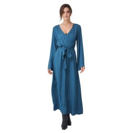 Vestido Longo Manga Comprida Multifunctional Cross-over Dress / 125382-806 M Blue