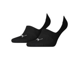 Meias Footie 2 Pares EU 35-38 Black