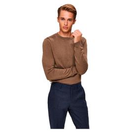Sweater Tripulação De Pescoço Berg L Teak / Detail Melange