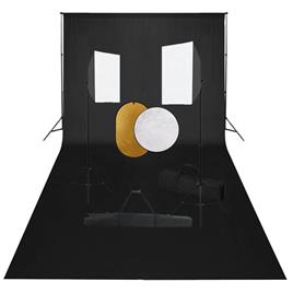 Kit estúdio fotográfico com softbox iluminação/fundo/refletor