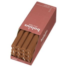 Velas de mesa Shine 16 pcs 27 cm castanho moderno