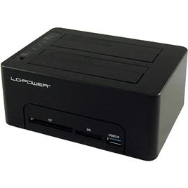 Docking Station HDD, SSD, Cartões de Memória 2.5/3.5 USB 3.1 (Preto) - LC-POWER
