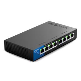 Switch de Rede LGS108 1000 Mbit/s Preto/Azul - 