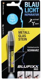 Recarga de Cola Reparadora Metal, Vidro e Pedra (MGS) Preto 5g - BLUFIXX