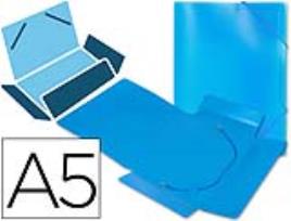 Pasta de Elasticos em Polipropileno A5, Azul