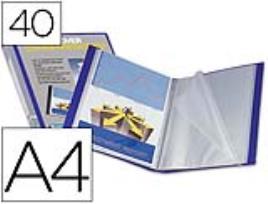 Capa Catalogo Din A4 c/ 40 Bolsas Azul
