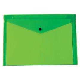 Beautone Bolsa de Documentos, A7, Polipropileno, Verde Transparente