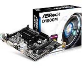 Motherboard MOTHERBOARD  D1800M B-T DC J1800 2.41GHZ 2DDR3/L GBLAN DSUB HDMI MATX