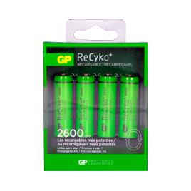 PILHA RECARREGÁVEL ALTA CAPACIDAD RECYKO R6 AA 2600mAh (BLISTER 4 PILHAS) 