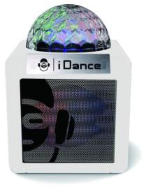 Coluna Portátil Bluetooth c/ Efeitos de LED (Branco) - 