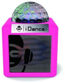 Coluna Portátil Bluetooth c/ Efeitos de LED (Rosa) - iDance