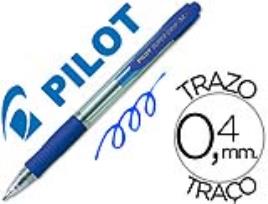 Caneta Pilot Super Grip Azul -Retratil -Com Grip-Tinta Base de Oleo