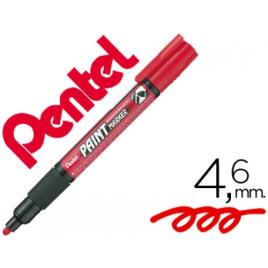 Marcador Mmp20 Paint Pentel Vidro e Plástico Vermelho 12 Unidades