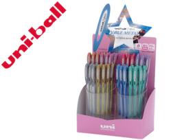 Roller Uni Ball Um-120 Sign O 0,7 mm Tinta Gel Expositor de 48 Cores Metalizados