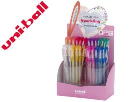 Roller Uni Ball Um-120 Sign O 0,7 mm Tinta Gel Expositor de 48 Cores c/ Purpurina