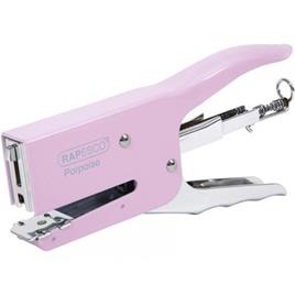 Agrafador Alicate 40 Folhas 24/6 Rapesco Porpoise Rosa