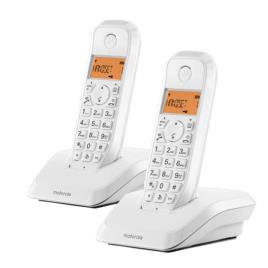 Telefone Motorola S1202 (2 pcs) - Branco