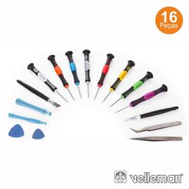 CONJUNTO DE FERRAMENTAS TELECOMUNICAÇÕES 16X VELLEMAN