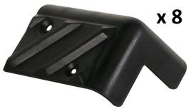 Pack 8x Cantos de Proteção (80 x 50mm x 90°) Plástico p/ Colunas - HQPOWER