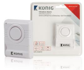 Sensor Detector s/ Fios Contra Quebra de Vidros (130dB) - KONIG