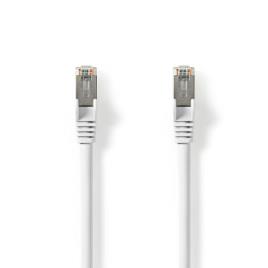 Cabo de Rede RJ45 CAT8.1 S/FTP Branco (25cm) - 