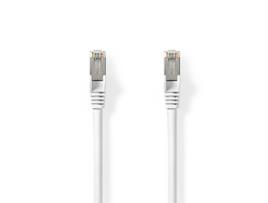 Cabo de Rede RJ45 CAT8.1 S/FTP Branco (25cm) - 