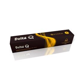 DELTA Q Cápsulas de café Qonvictus, expresso, caramelo, chocolate, 10 doses, 55 g