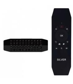 Comando com Teclado Air Mouse Sem Fios Multimédia - Silver