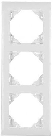 Espelho Triplo Branco Série LOGUS90 - 