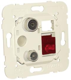 Tomada Mista R - TV - RJ45 Cat. 6 UTP Estrela - EFAPEL