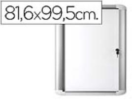 Vitrina Bi-Office de Anuncio Magnetica 816X995 mm p/Exterior c/Moldura de Alum. e Fechadura