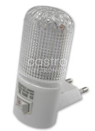 Luz Presença LED Noite c/ Interruptor ON-OFF 1W