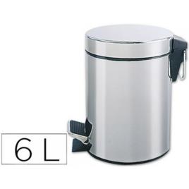 Cesto de Papéis Com Pedal Cromado 21x 32cm 