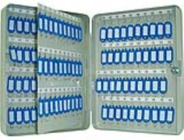 Armario Porta-Chaves Q-Connect Metalico 28x37x8 cm p/ 140 Chaves c/ Fechadura de Segurança